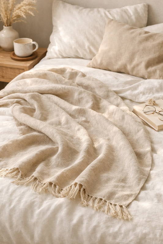 Soft Linen Throw