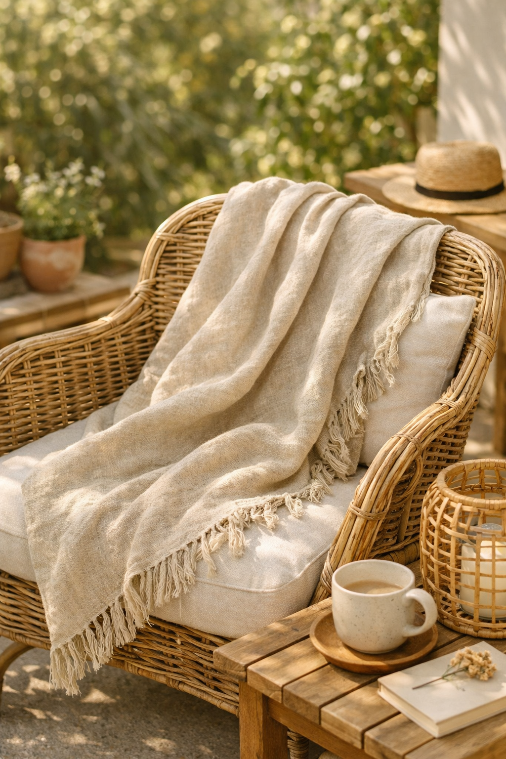 Soft Linen Throw